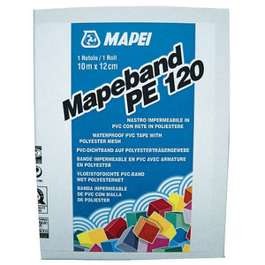 Banda elastica din PVC hidroizolanta Mapei 10 ml/ rola Mapeband PE120 gri