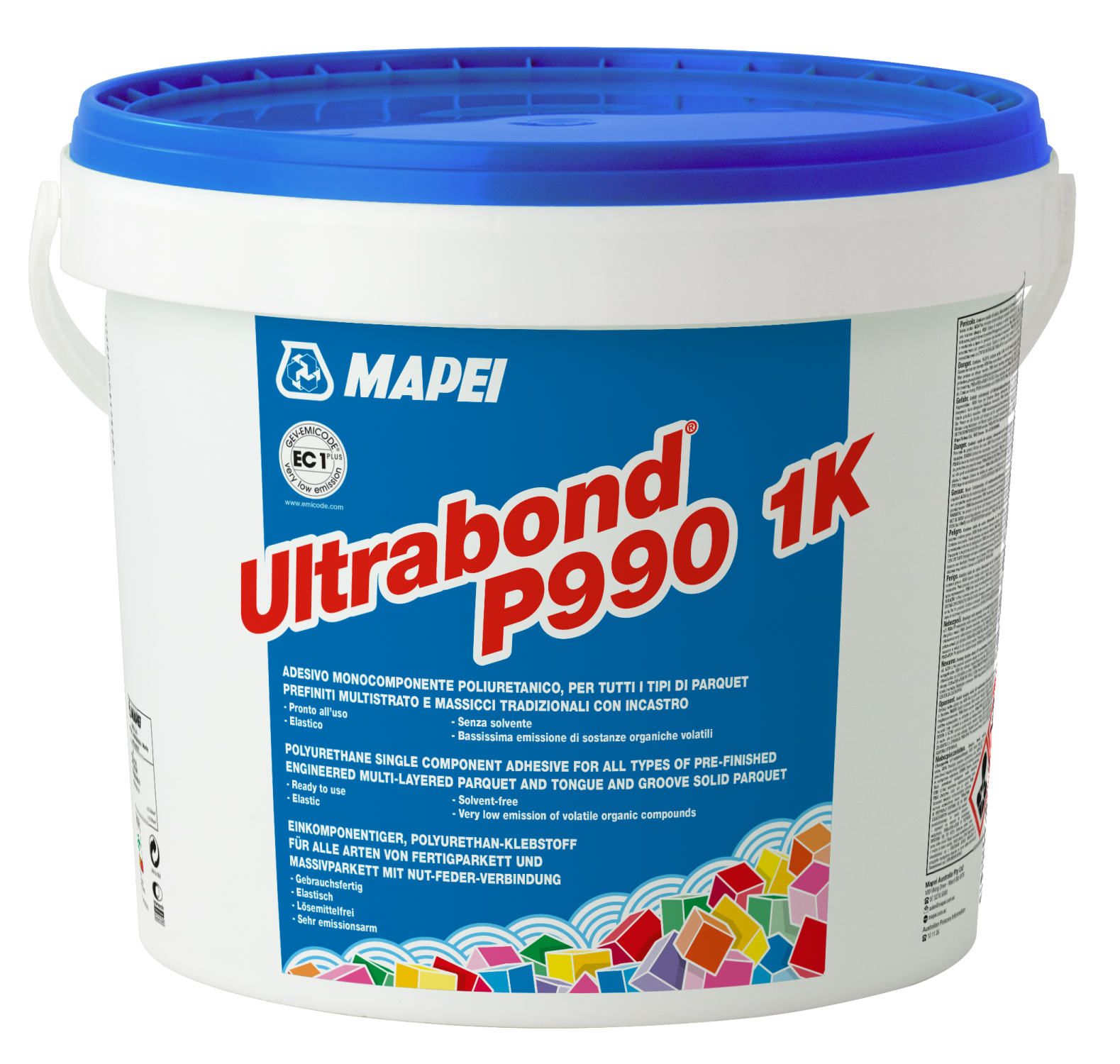 Adeziv parchet Mapei 15kg / galeata Ultrabond P990 1K (ex P991 1K)