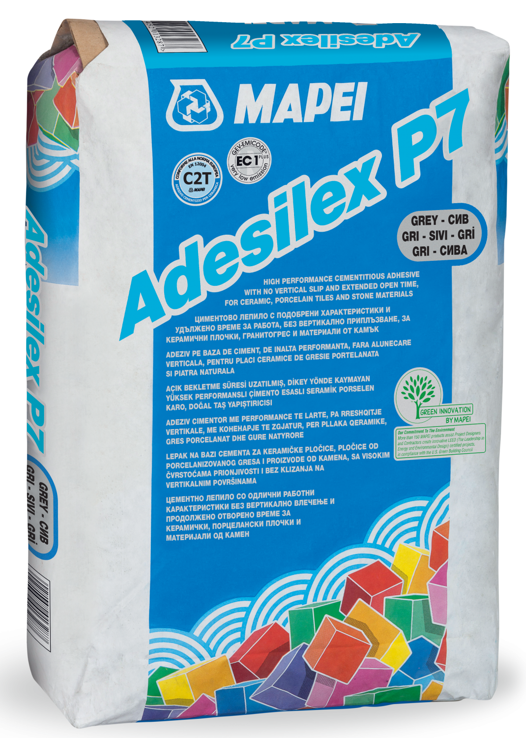 Adeziv gresie si faianta Mapei 25 kg/sac Adesilex P7 Gri