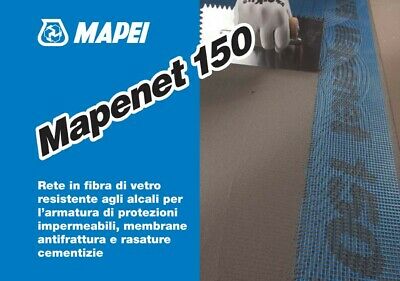 Plasa din fibra de sticla pentru armarea hidroizolatiilor Mapei 50 ml/rola Mapenet 150